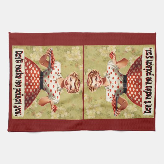 Ne me fais pas empoisonner votre serviette de cuis (Horizontal)
