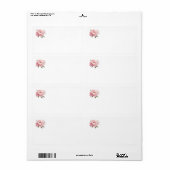 Ne me faites pas Blush Étiquettes d'expédition (Feuille entière)