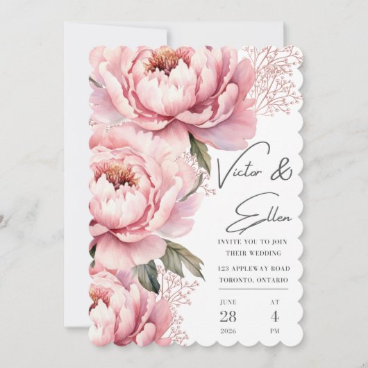 Ne me faites pas rougir les invitations (Devant)