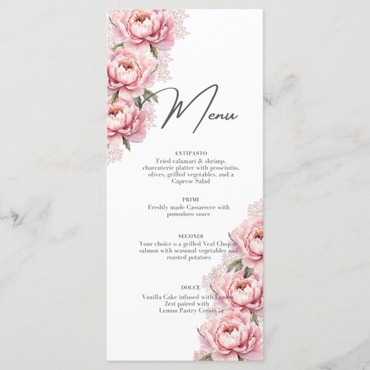 Ne me faites pas rougir les menus (Devant)