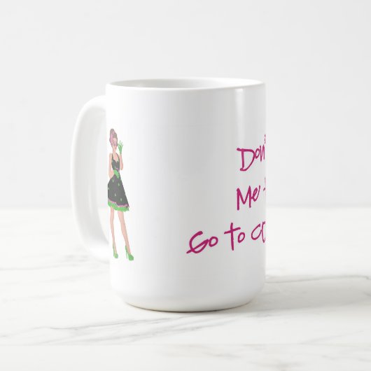 Ne me forcez pas à aller à la confession café Mug (Devant gauche)