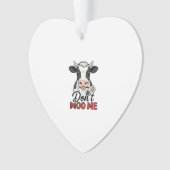 Ne me moo pas drôle vache gravure vintage (devant)