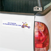 Ne me poussez pas - Sticker pare-chocs (Sur camion)