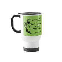 Ne me tracassez pas chat dans une tasse de sac