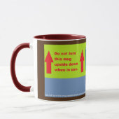 Ne mettez pas cette tasse à l'envers quand elle es (Gauche)