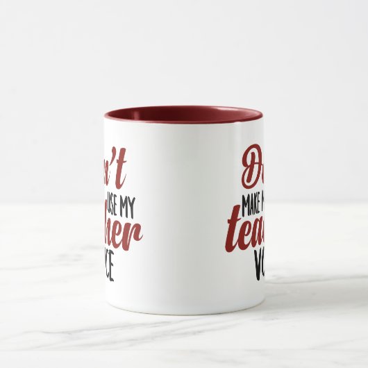 Ne m'incitez pas à utiliser ma tasse de voix de (Centre)