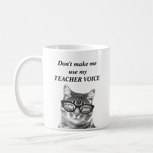 Ne m'incitez pas à utiliser ma tasse drôle de chat (Gauche)