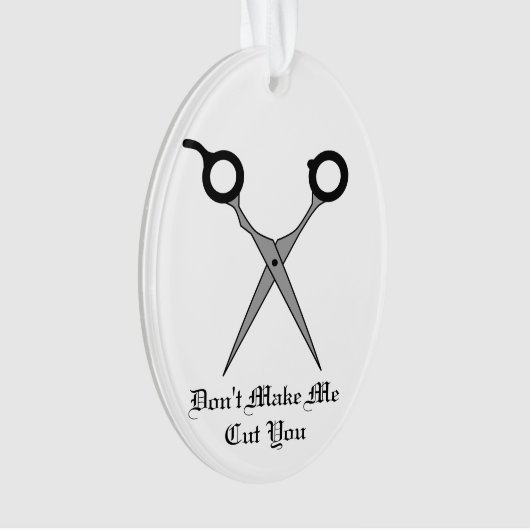 Ne m'incitez pas à vous couper - des ciseaux de (devant)