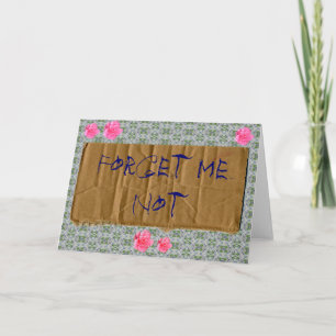 Ne m'oubliez pas carte "Style mendiant"