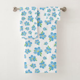 Ne m'oubliez pas Motif de fleurs d'aquarelle