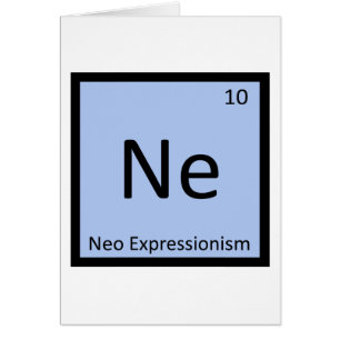 Ne - Neo Expressionism Art Chemistry Symbol