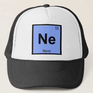 Ne - Neon Scheikunde Periodiek Systeem Symbool Trucker Pet
