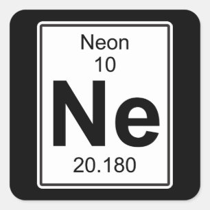 NE - Neon Vierkante Sticker