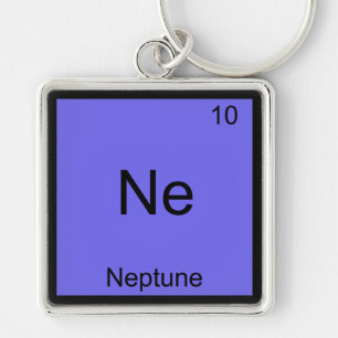 Ne - Neptunus Grappig Chemie Element Symbool T-shi Sleutelhanger