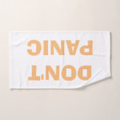 NE PANIQUE PAS DE serviette (Serviette à main)