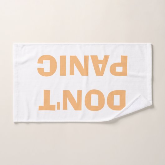 NE PANIQUE PAS DE serviette (Serviette à main)