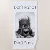 NE PANIQUE PAS ! Serviette de plage (Devant)