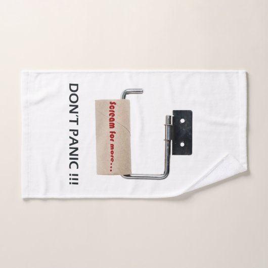Ne paniquez pas ! (Serviette à main)