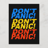 Ne paniquez pas ! carte postale (Devant)