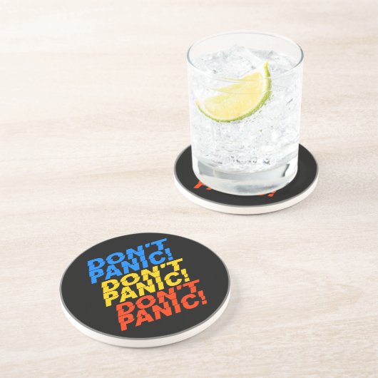 Ne paniquez pas ! dessous de verre (Côté)