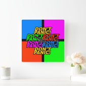 Ne paniquez pas ! horloge murale (Maison)