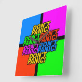 Ne paniquez pas ! horloge murale (Angle)