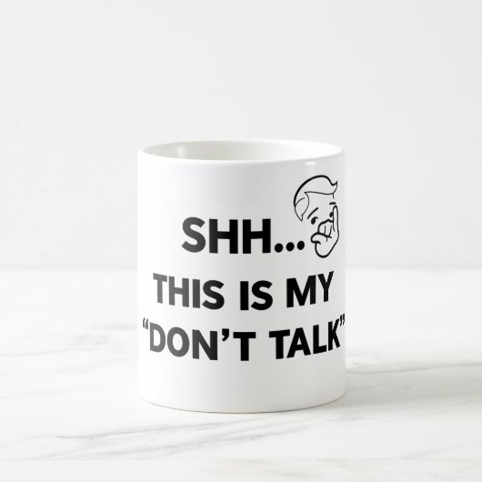 Ne parlez pas - Drôle Introvert Coffee Mug (Centre)
