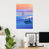 Ne partez pas en pagayant Affiche de voyage (Bureau à domicile)