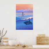 Ne partez pas en pagayant Affiche de voyage (Cuisine)