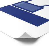 Ne pas aimer Thumbs Down Funny Poster (Coin)