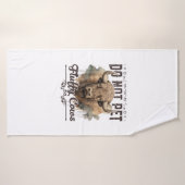 Ne Pas Animer Les Vaches Fluffantes Bison Yellowst (Serviette de bain)