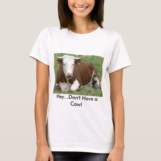 Ne pas avoir de T-shirt de vache (Devant)