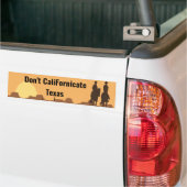 Ne pas calibrer Texas Bumper Sticker (Sur camion)