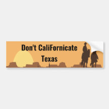 Ne pas calibrer Texas Bumper Sticker