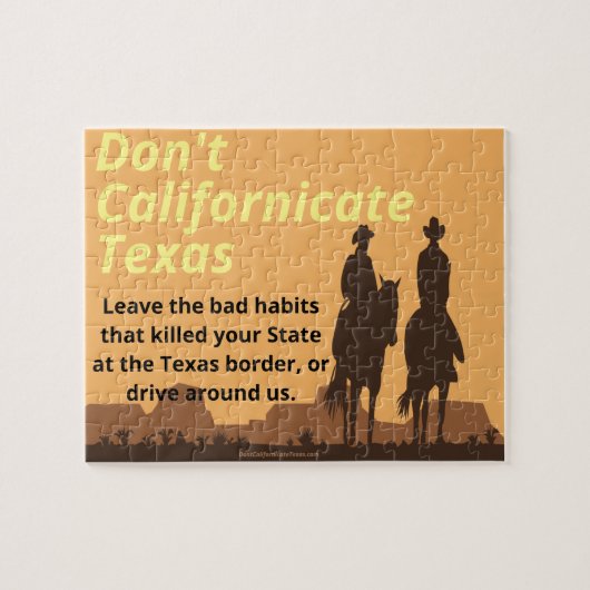 Ne pas calimer le Texas Puzzle (Horizontal)