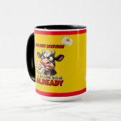 Ne pas déranger - Drôle Mug de vache (Devant gauche)