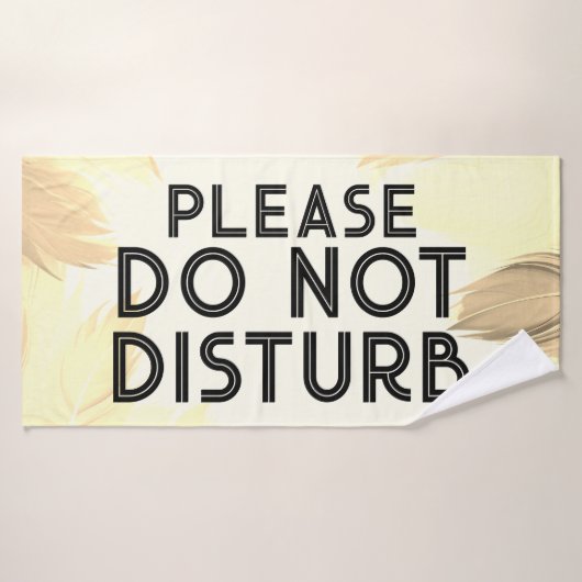 Ne pas déranger sur les plumes Van Life Camping RV (Serviette de bain)