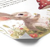 Ne pas dire Baby Bunny Poster Baby shower (Coin)