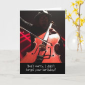 Ne pas effrayer la carte d'anniversaire de Cello d (Fleur jaune)