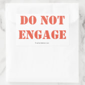 Ne pas engager de stickers (Sac)