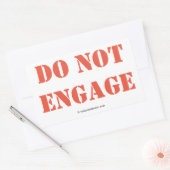 Ne pas engager de stickers (Enveloppe)