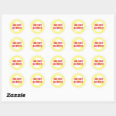 Ne pas enlever les stickers ronds (Feuille)