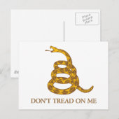 Ne pas filer sur ma carte postale Snake (Devant / Derrière)