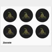 Ne pas filtrer sur moi Sticker rond Noir (Feuille)
