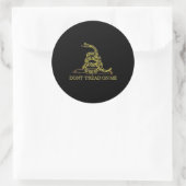 Ne pas filtrer sur moi Sticker rond Noir (Sac)