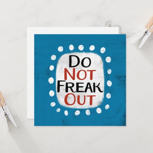 Ne pas freiner la carte de voeux (Devant/Arrière en situation)