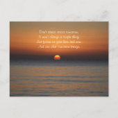 Ne pas insister sur la carte postale Motivational  (Devant)