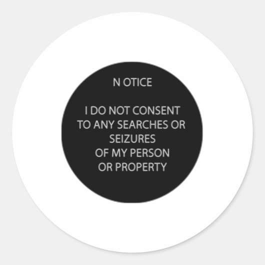 Ne pas me rechercher Sticker (Devant)