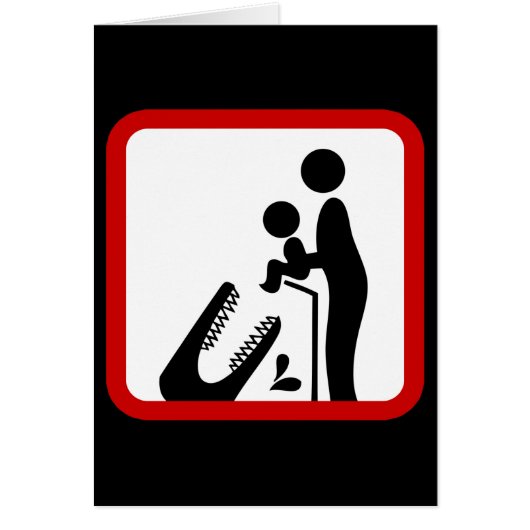 Ne pas nourrir le bébé au Zoo du Crocodile (Devant)