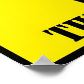 "NE PAS NOURRIR LES ZOMBIES" affiche Angry Johnny (Coin)